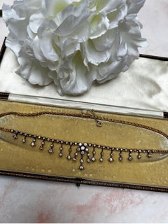 Antique Victorian Diamond Fringe Necklace