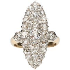 Antique, Victorian, Diamond Marquise Shape Engagement Ring