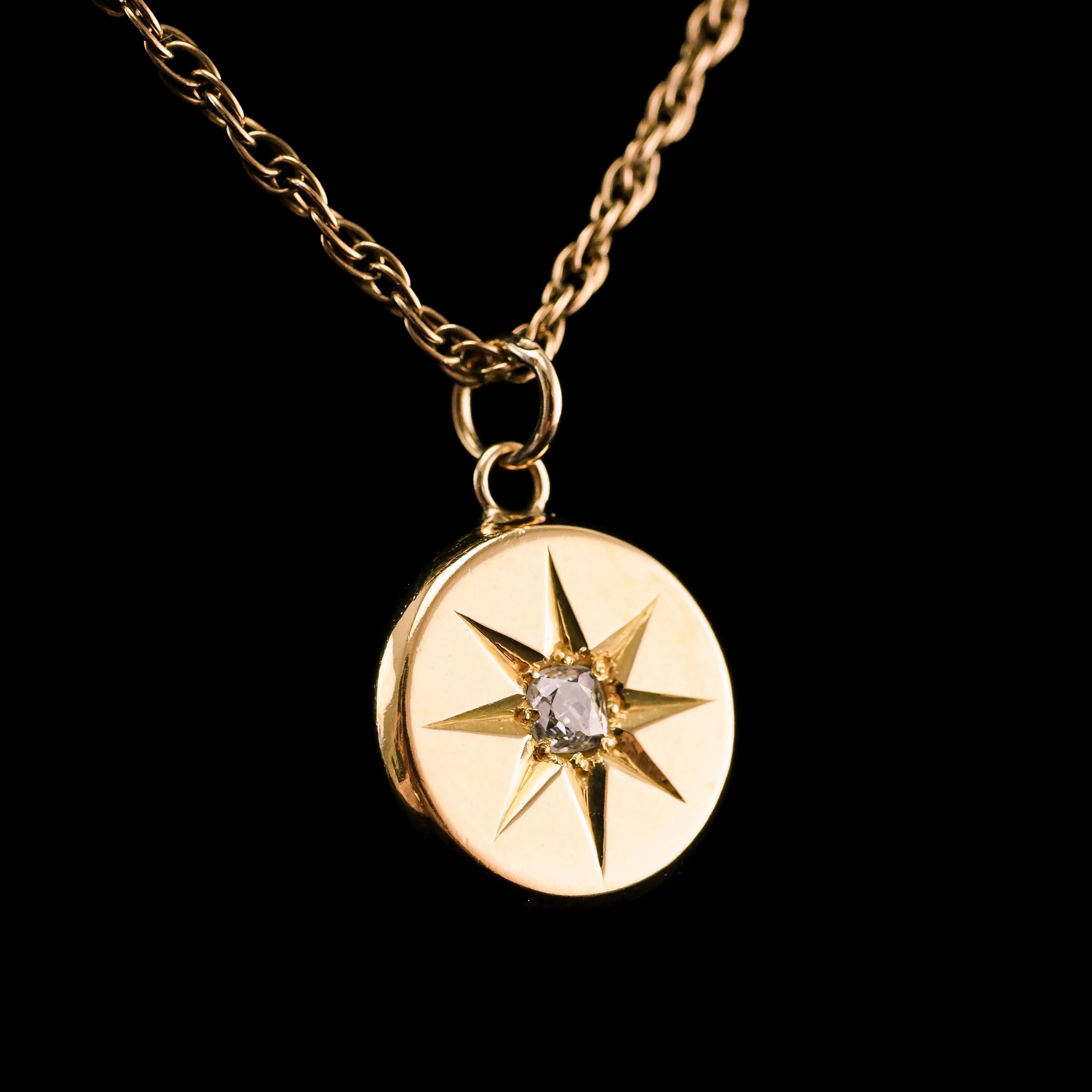 antique star necklace