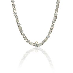 Antique Victorian Diamond Riviere Necklace, 15ct Gold