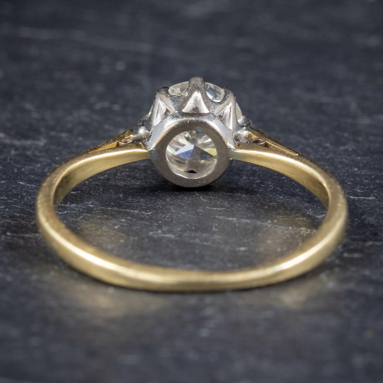 antique solitaire engagement rings