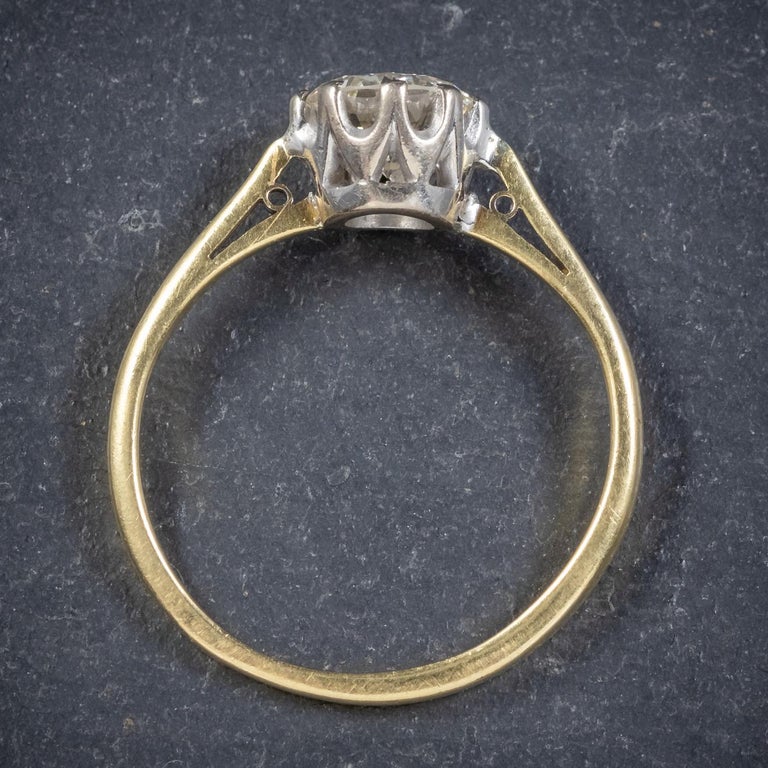Antique Victorian Diamond 18 Carat Gold, circa 1900 Solitaire