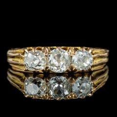 Antique Victorian Diamond Trilogy Ring in 0.70ct of Diamond, circa 1880