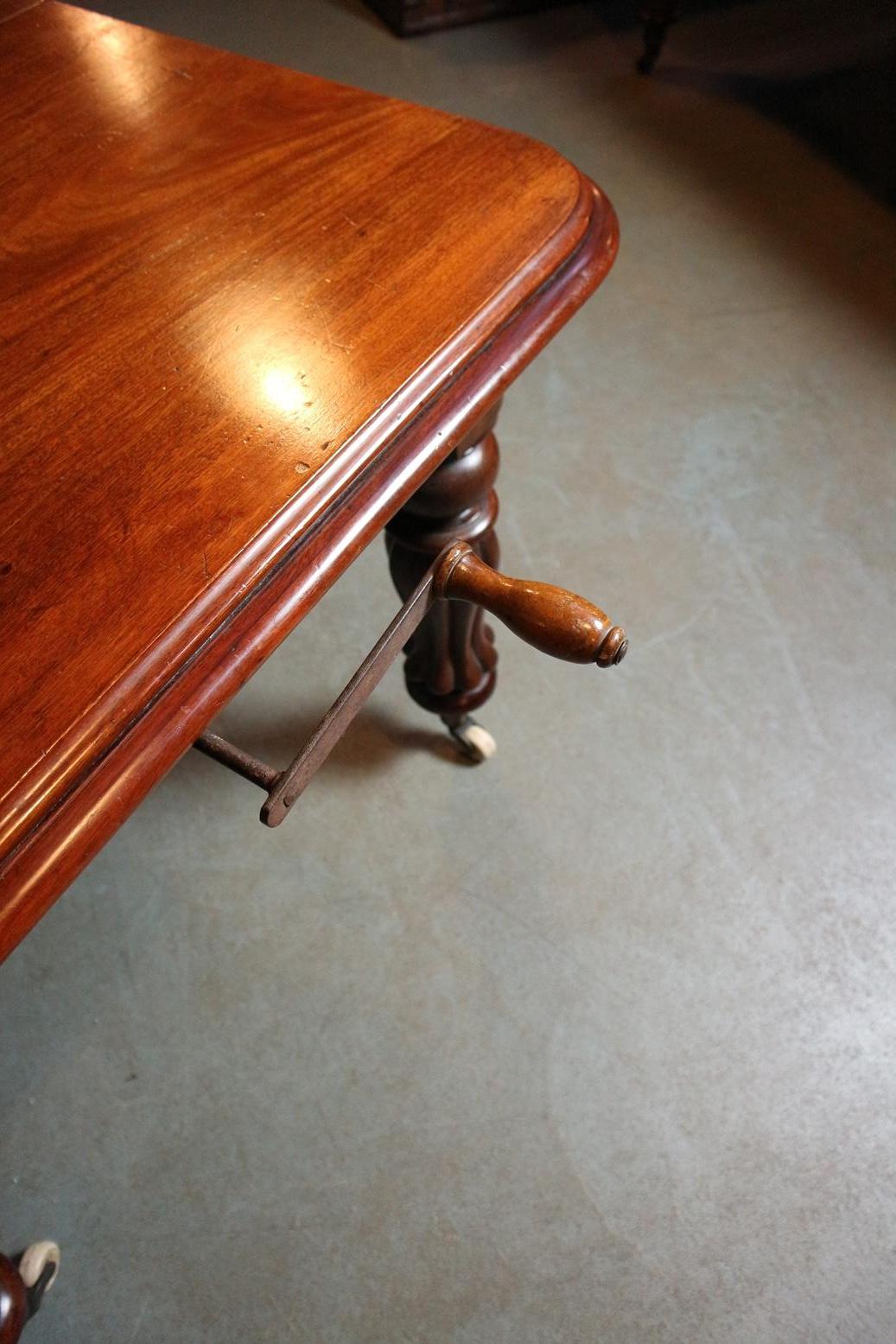 Walnut Antique Victorian Dining Room Table