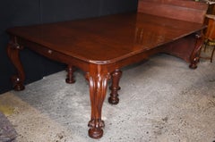 Antique Victorian Dining Table Extending Mahogany Cabriole Legs