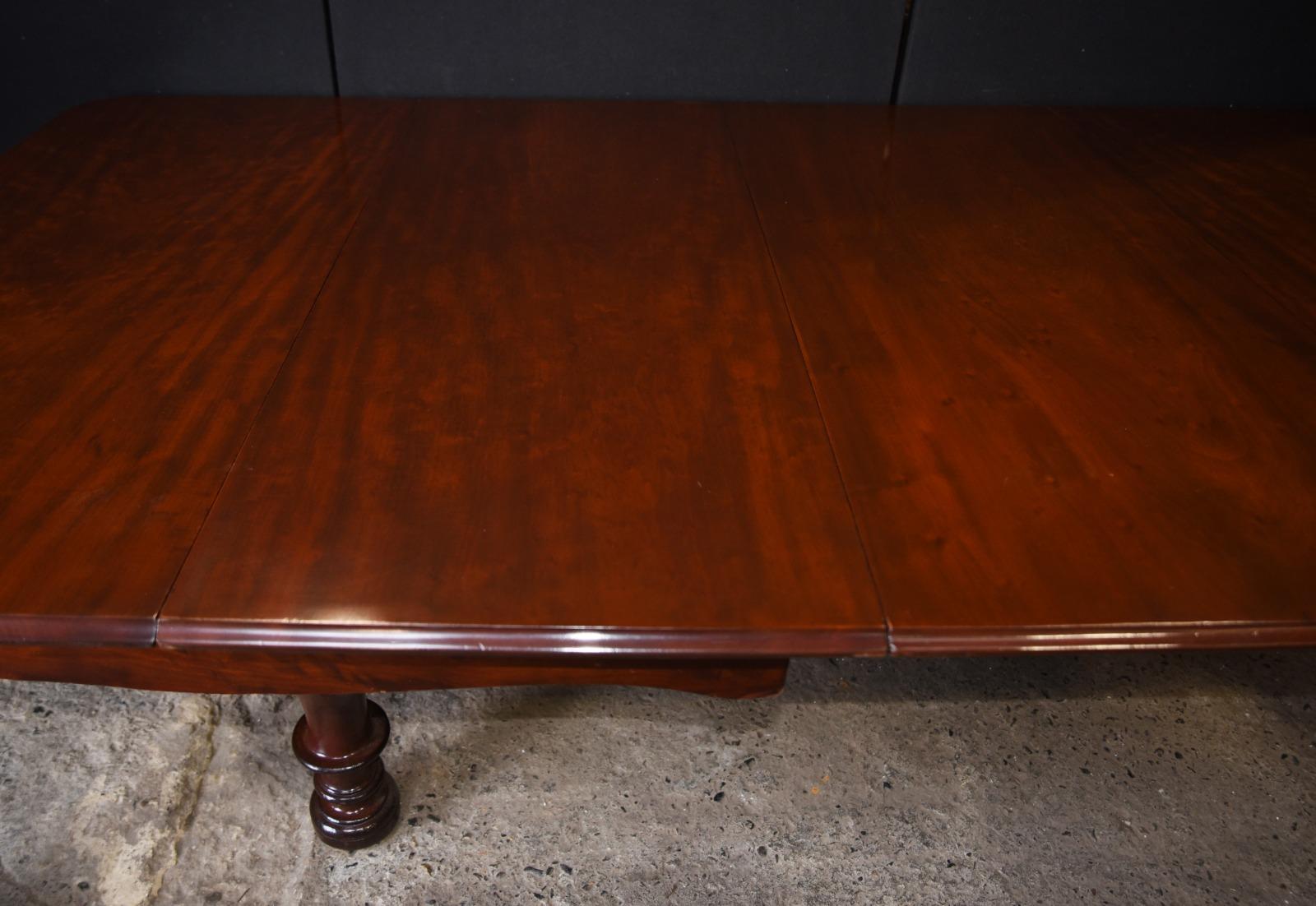 Antique Victorian Dining Table Extending Mahogany Cabriole Legs 2