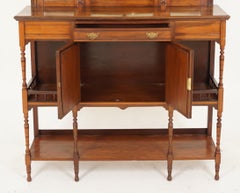 Antique Victorian Display Cabinet, Parlor Curio Cabinet, Scotland 1880, H233