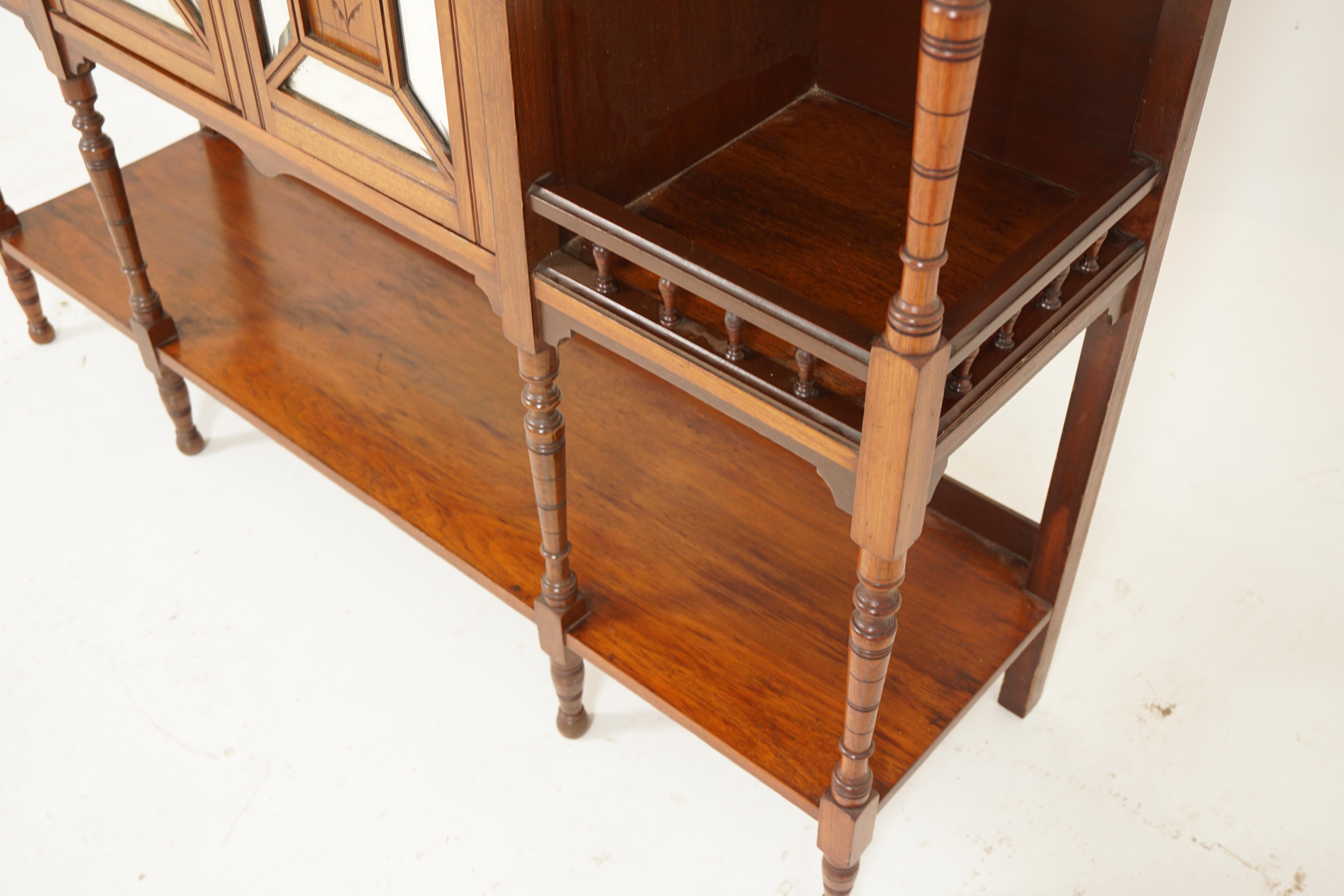 Antique Victorian Display Cabinet, Parlor Curio Cabinet, Scotland 1880, H233 In Good Condition For Sale In Vancouver, BC