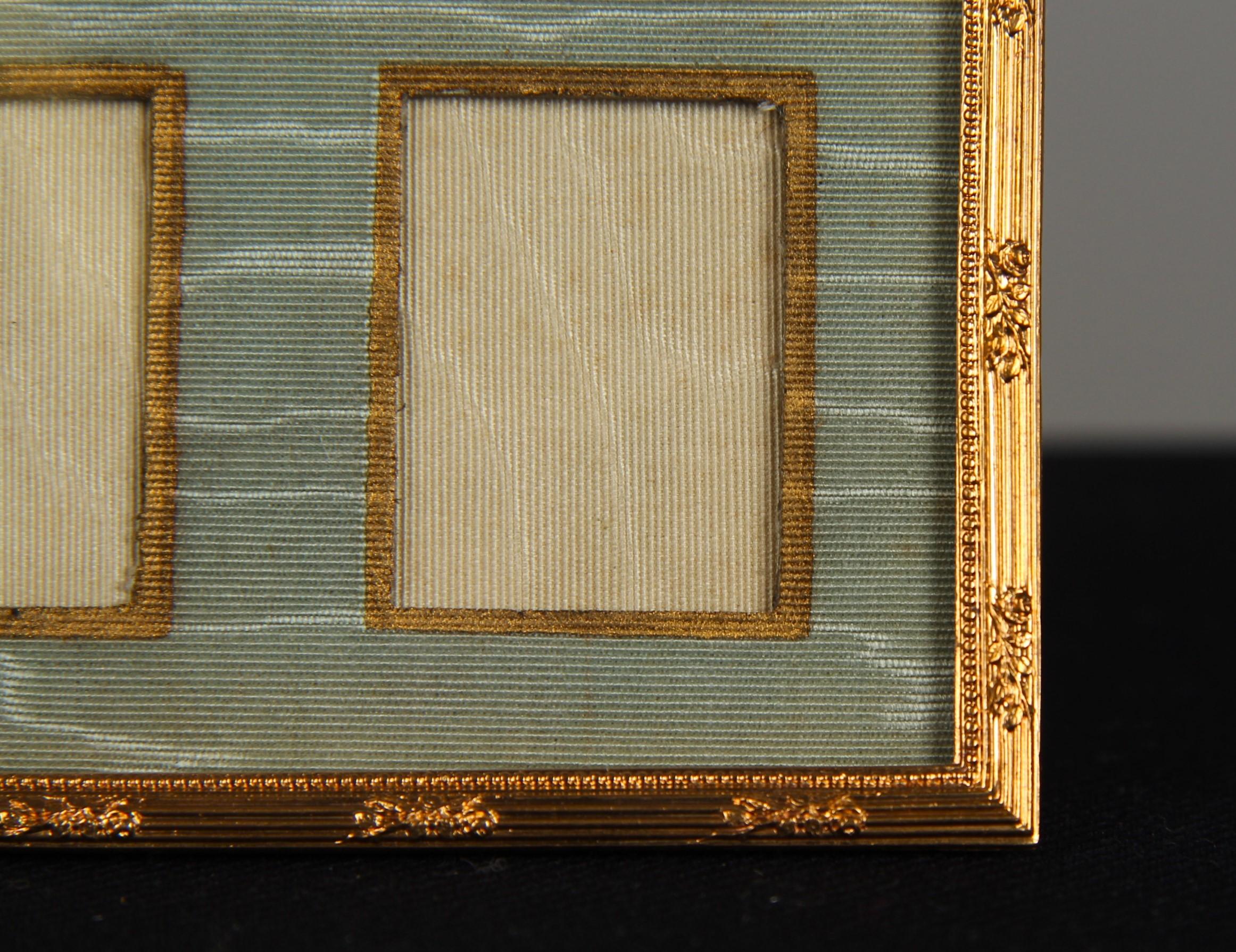 Victorien Cadre double victorien ancien, France, années 1880, 3 x 4 cm en vente