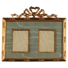 Antique Victorian Double Picture Frame, France, 1880s, 3 x 4 cm