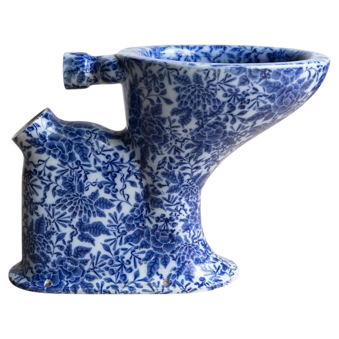 Antique Victorian Doulton & Co. 'Simplicitas' Toilet With Transfer Decoration
