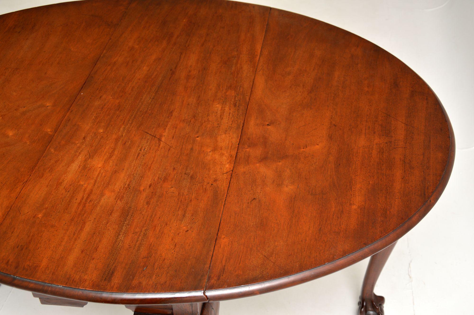 Antique Victorian Drop Leaf Dining Table 2