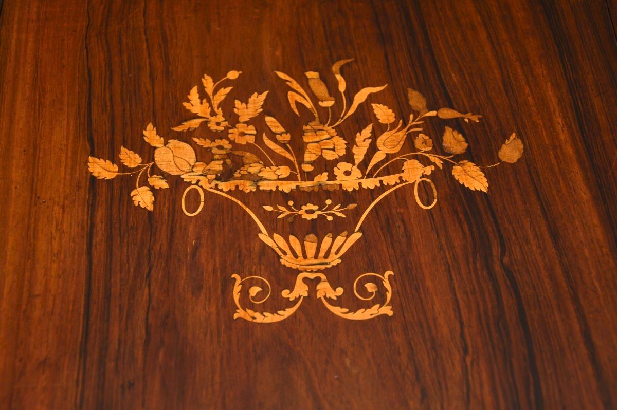 Table d'appoint victorienne ancienne à abattant en vente 5