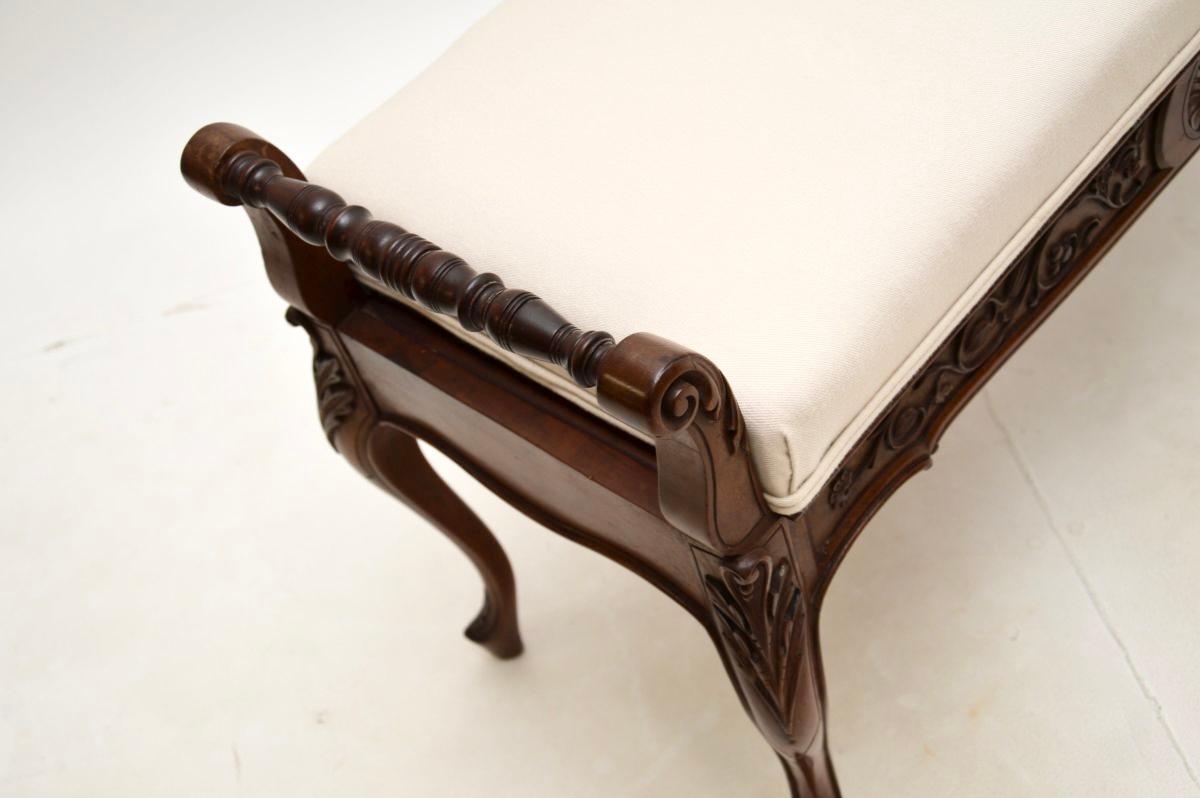 Antique Victorian Duet Piano Stool / Bench 1