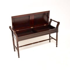 Antique Victorian Duet Piano Stool