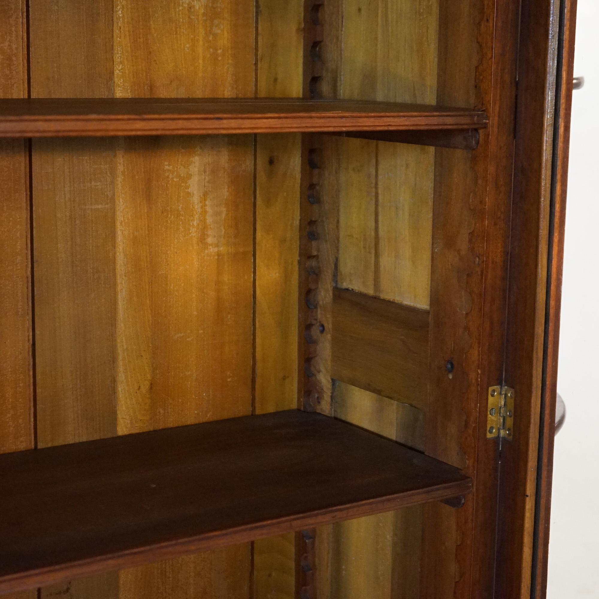 Antique Victorian Eastlake Carved Walnut & Burl Bookcase Etagere C1890 8