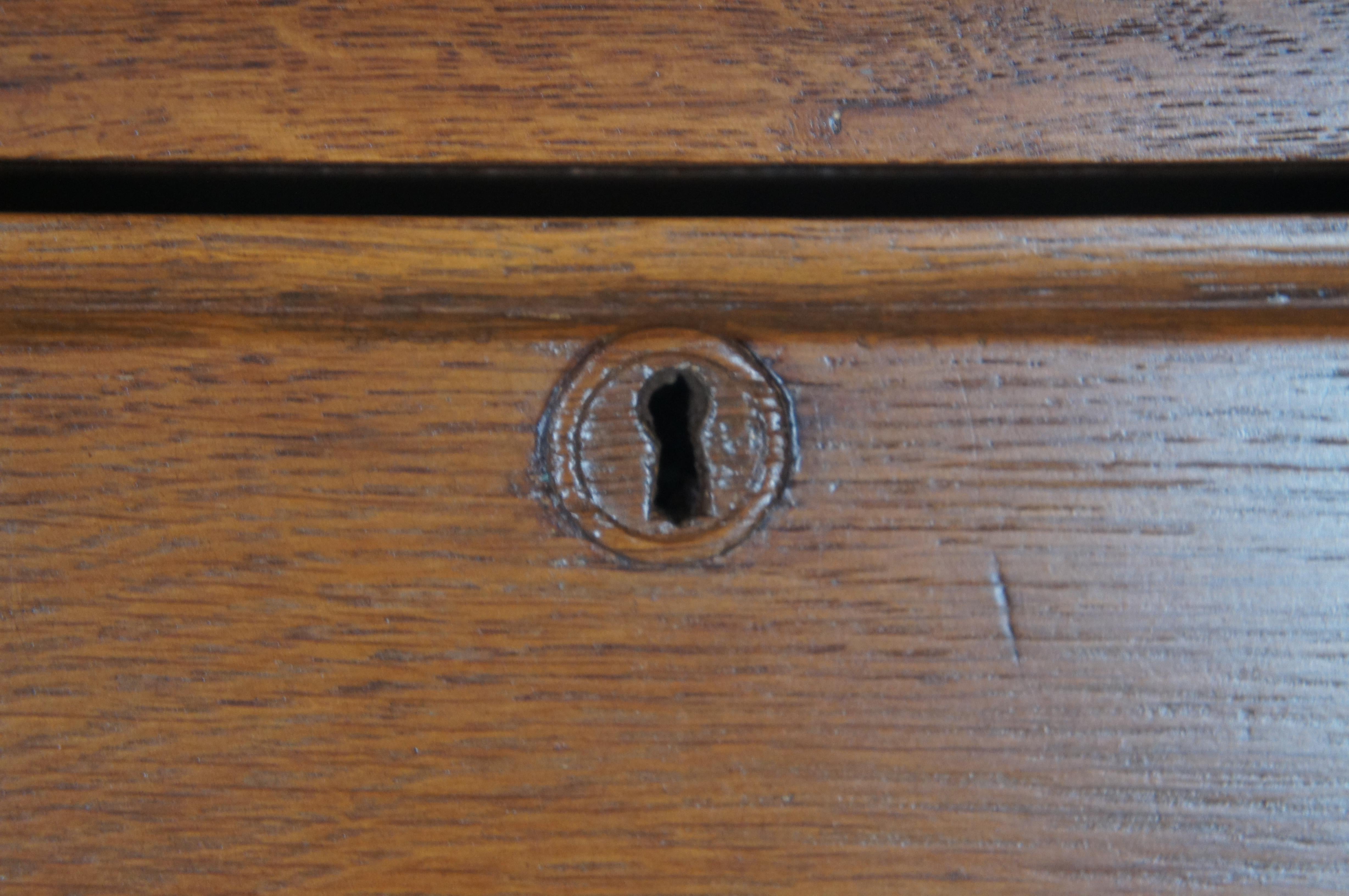 Antique Victorian Eastlake Lewisburg Furniture Oak Dresser Chest of Drawers 46