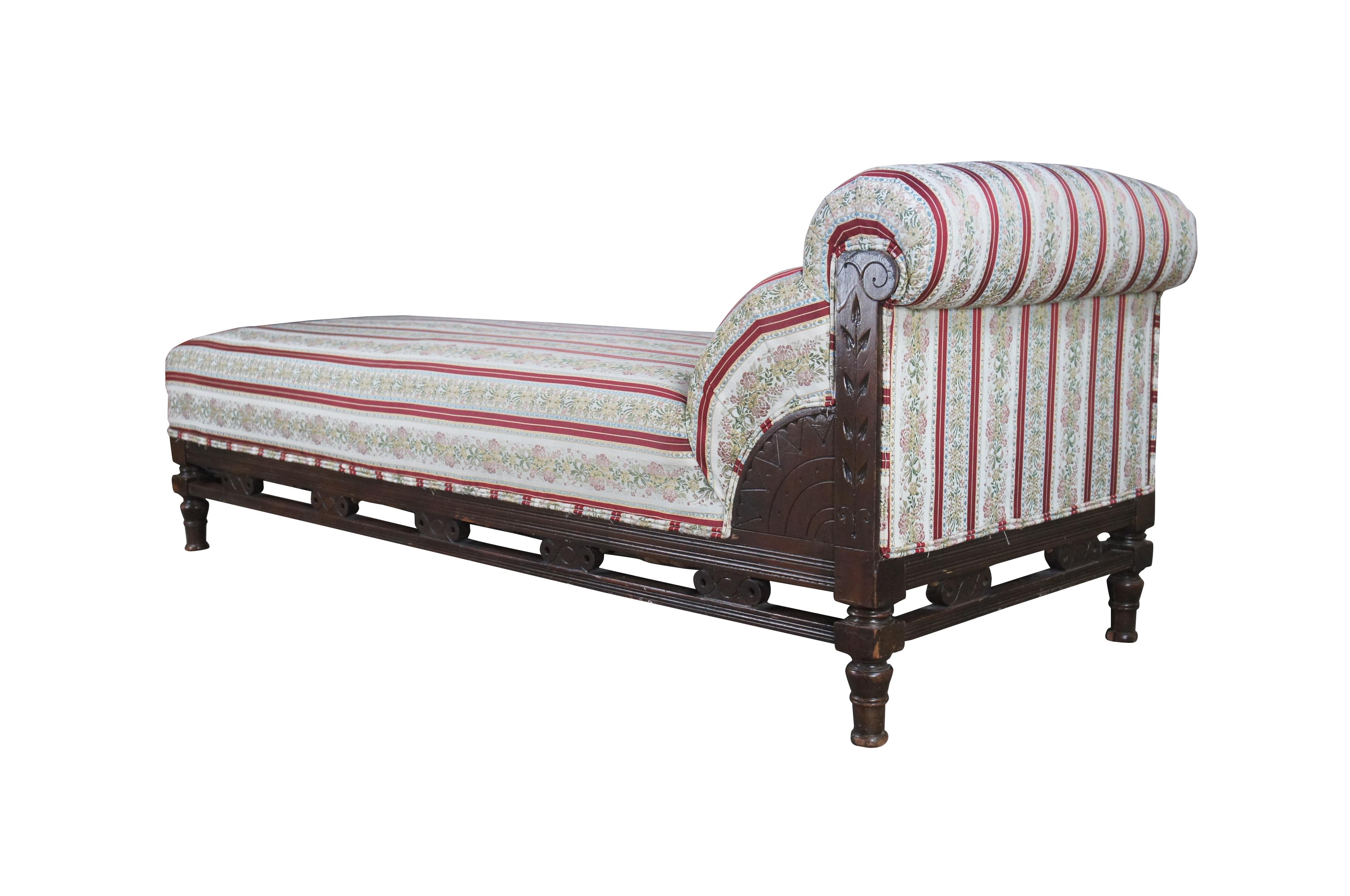 antique fainting couch with fold out bed