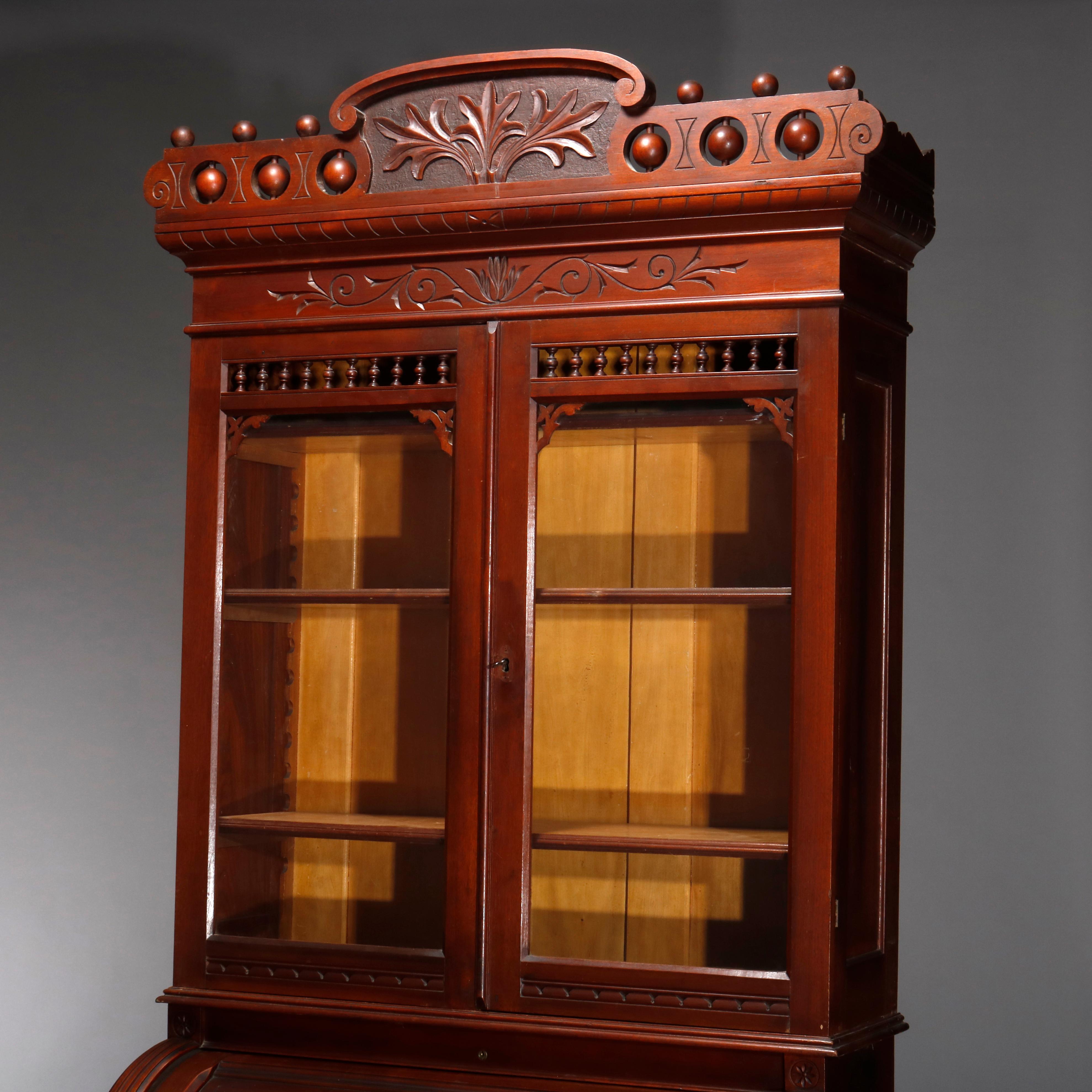 antique walnut secretary desk