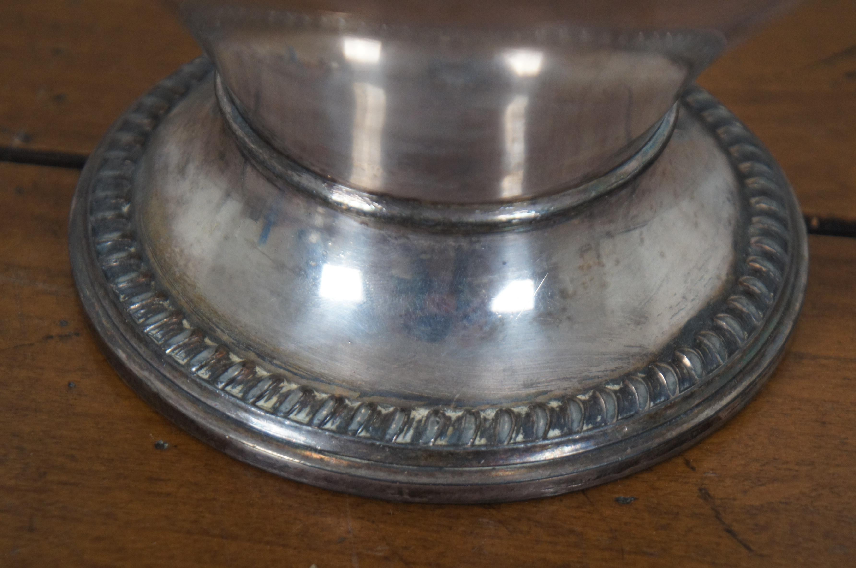 Antique Victorian EG Webster & Son Large Silver Plate Water Serving Pitcher 7