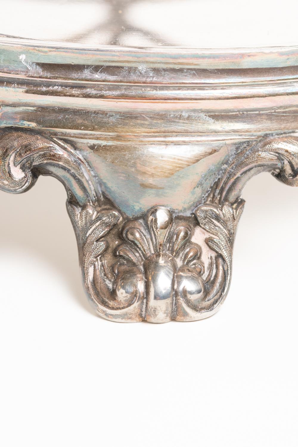 Ancien support de carafe victorien en métal argenté Elkington & Co Bon état - En vente à Portland, England