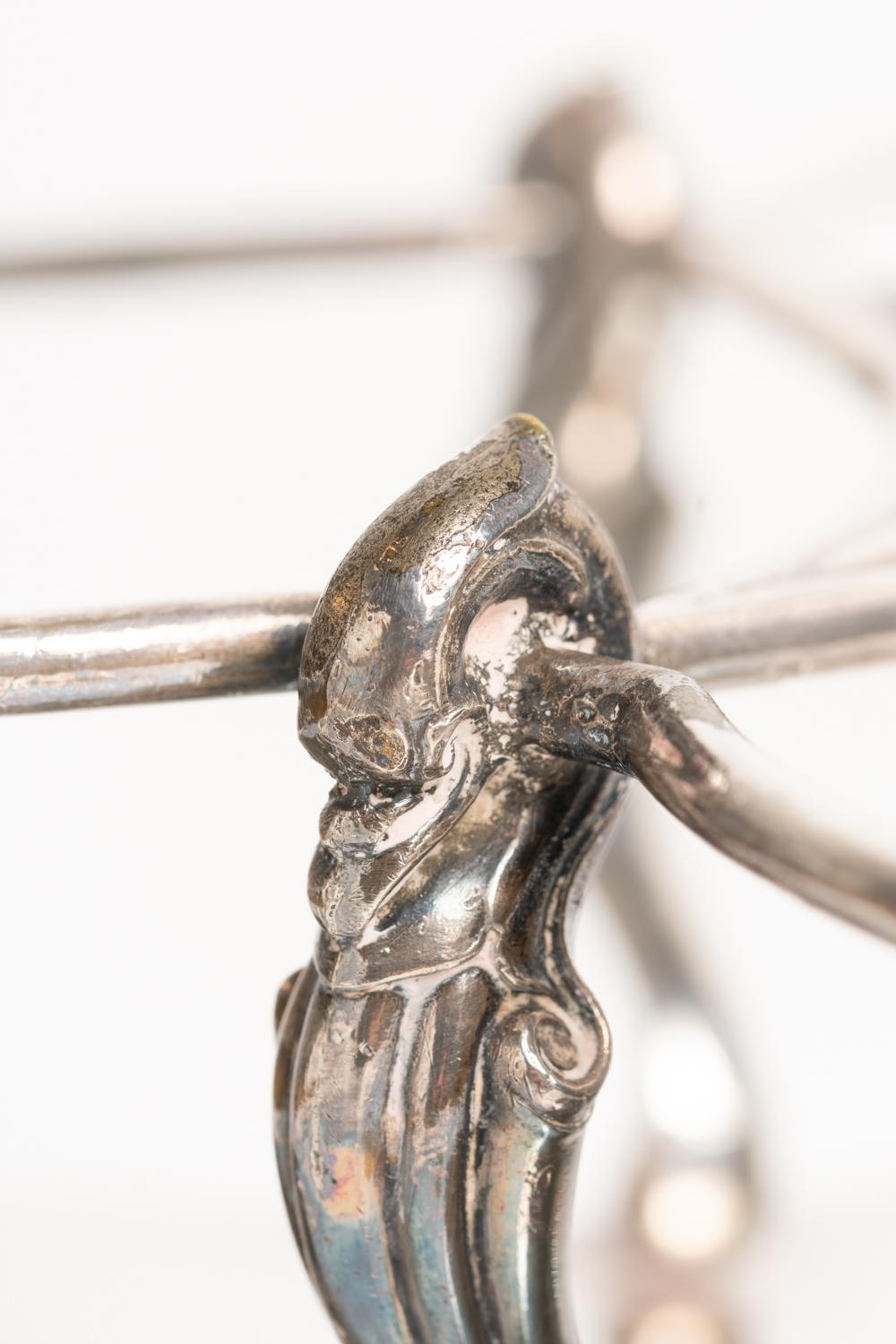 Ancien support de carafe victorien en métal argenté Elkington & Co Unisexe en vente