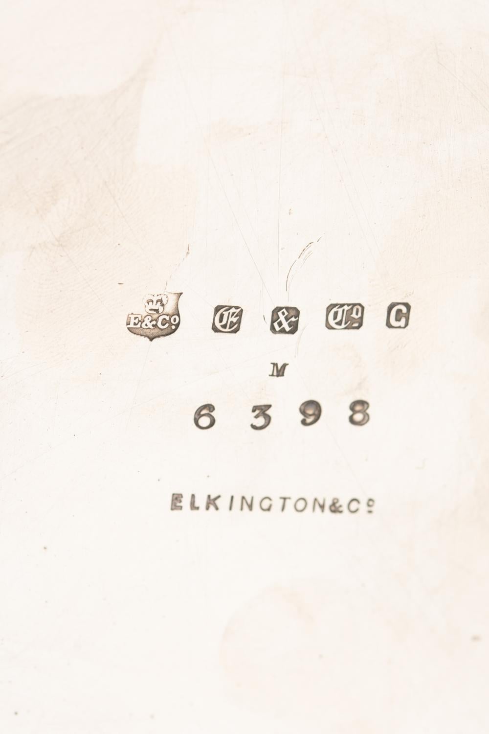 Antiker viktorianischer Elkington & Co. versilberter Dekanterständer im Angebot 1
