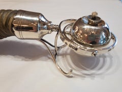 Antique Victorian English Gimbal Lighter Gazelle Handle Hallmarked, circa 1870