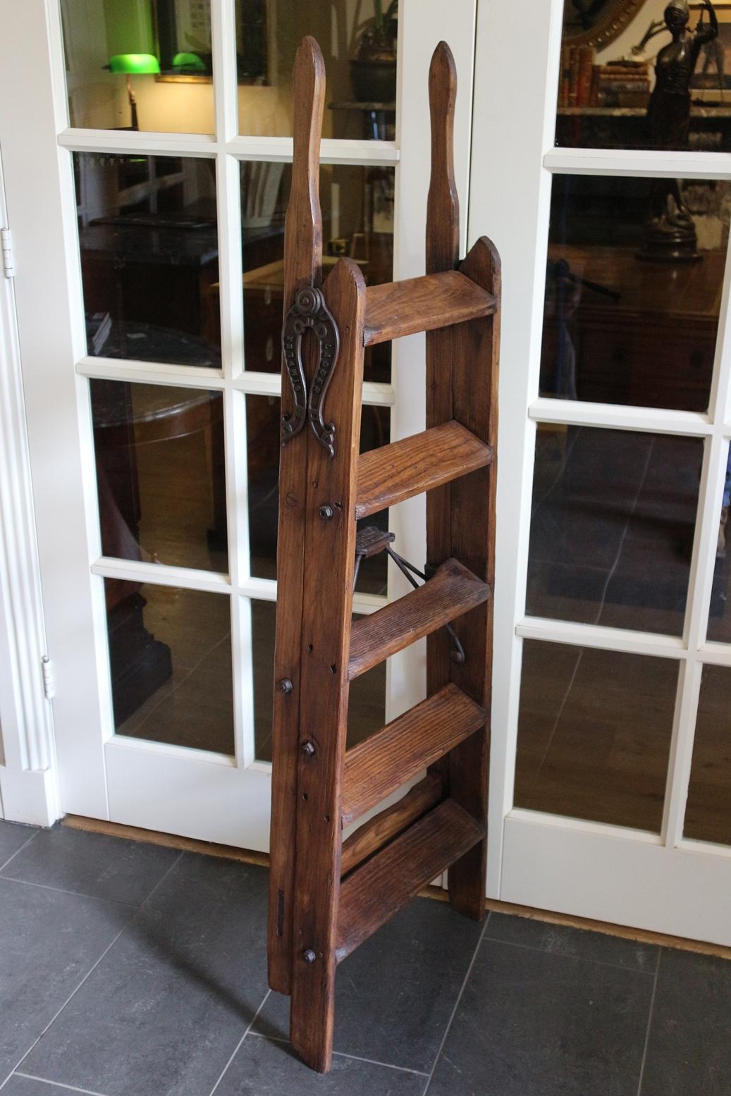 Antique Victorian English Library Staircase 3