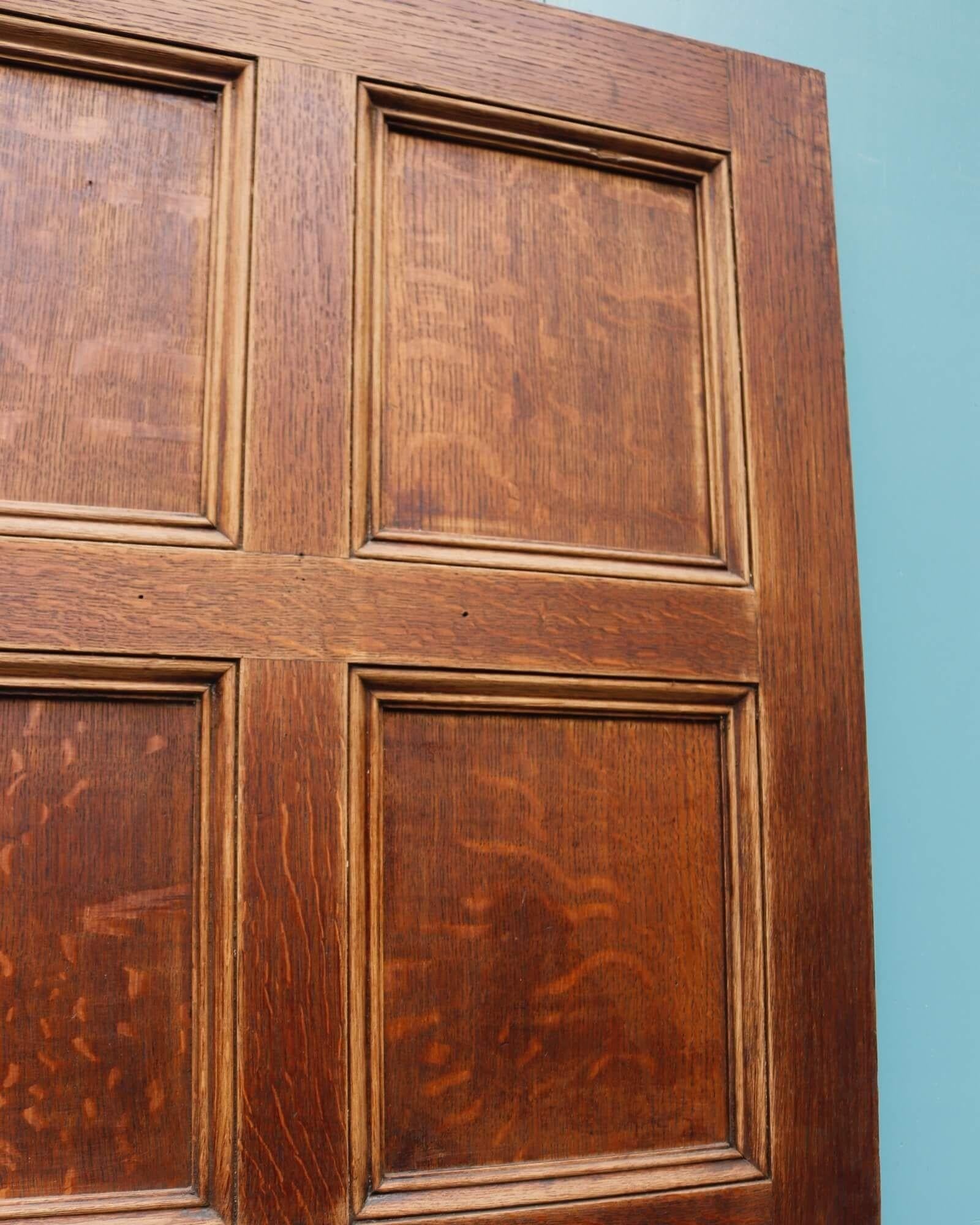 Wood Antique Victorian English Oak Interior Door