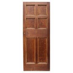 Antique Victorian English Oak Interior Door