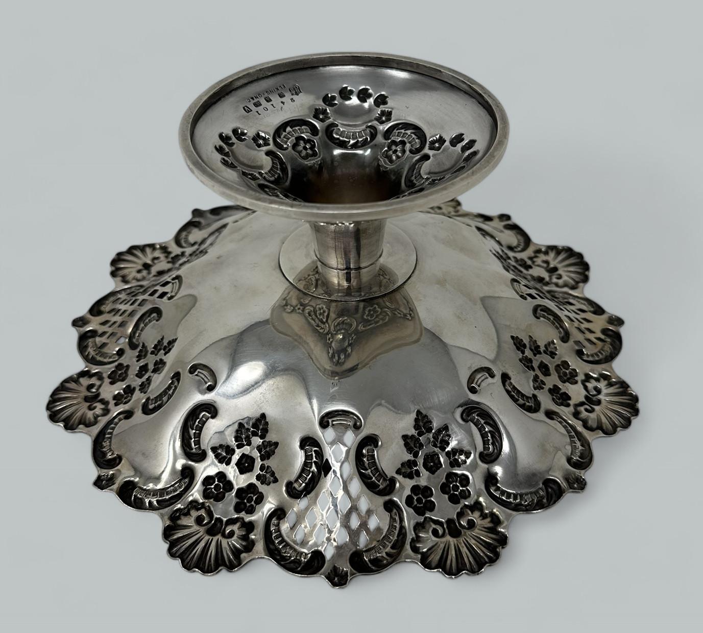 19th Century Antique Victorian English Silver Plated Tazza Compot Centerpiece Elkington & Co