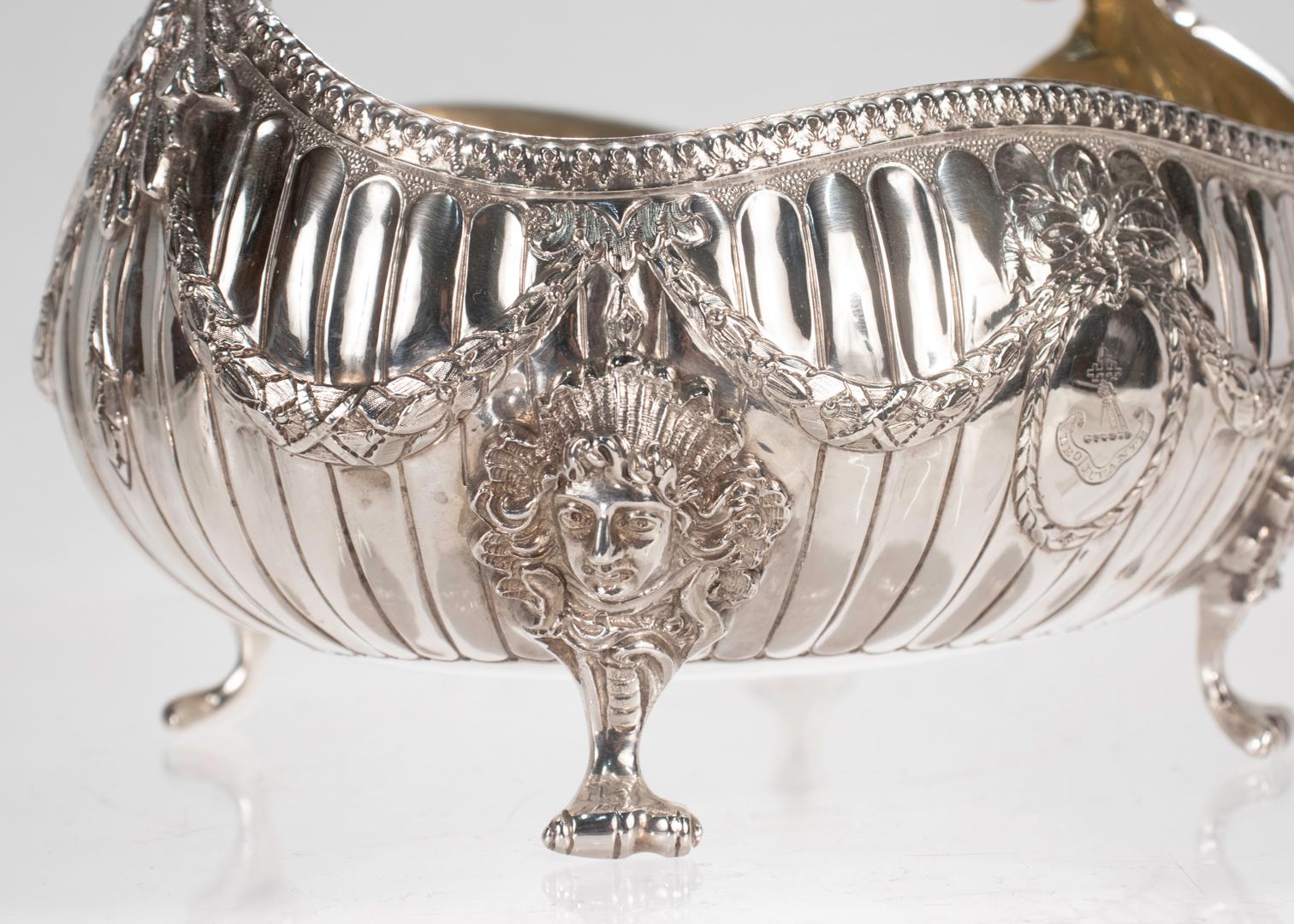 Antique Victorian English Sterling Silver Footed Bowl by George Aldwinckle For Sale 9