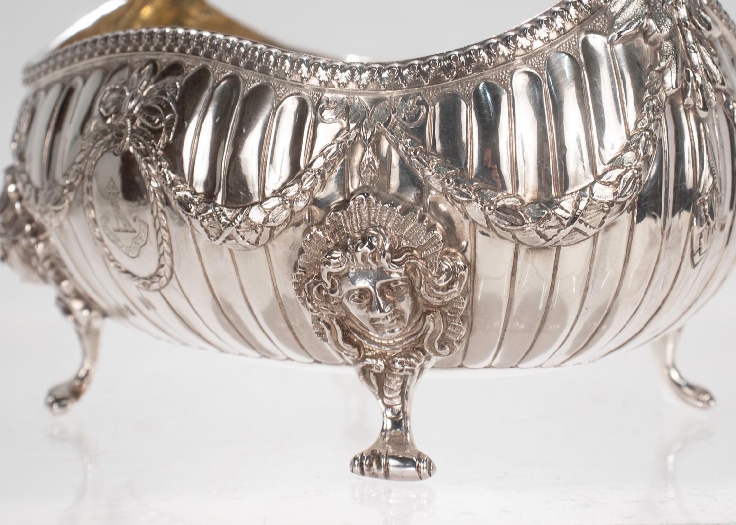 Antique Victorian English Sterling Silver Footed Bowl by George Aldwinckle For Sale 10