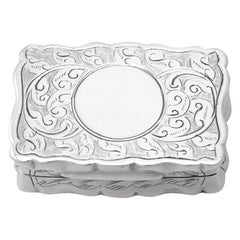 Antique Victorian English Sterling Silver Vinaigrette