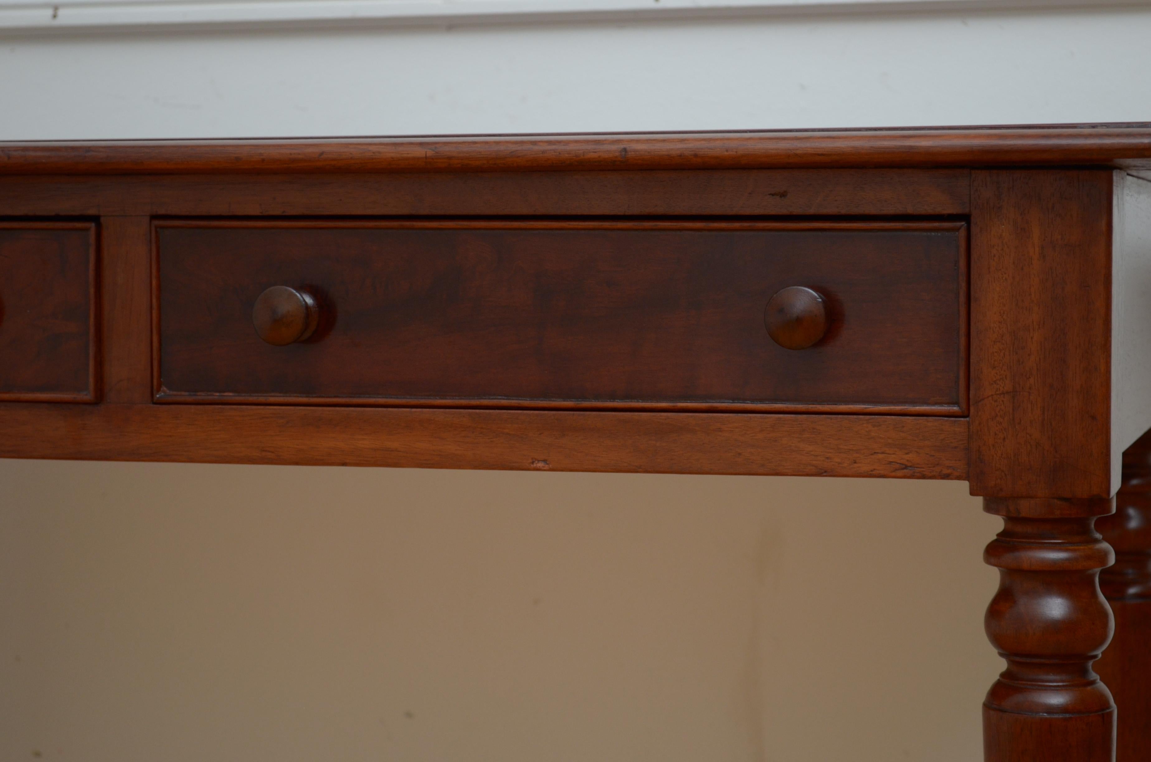 Antique Victorian English Writing Desk Writing Table c1870s For Sale 6