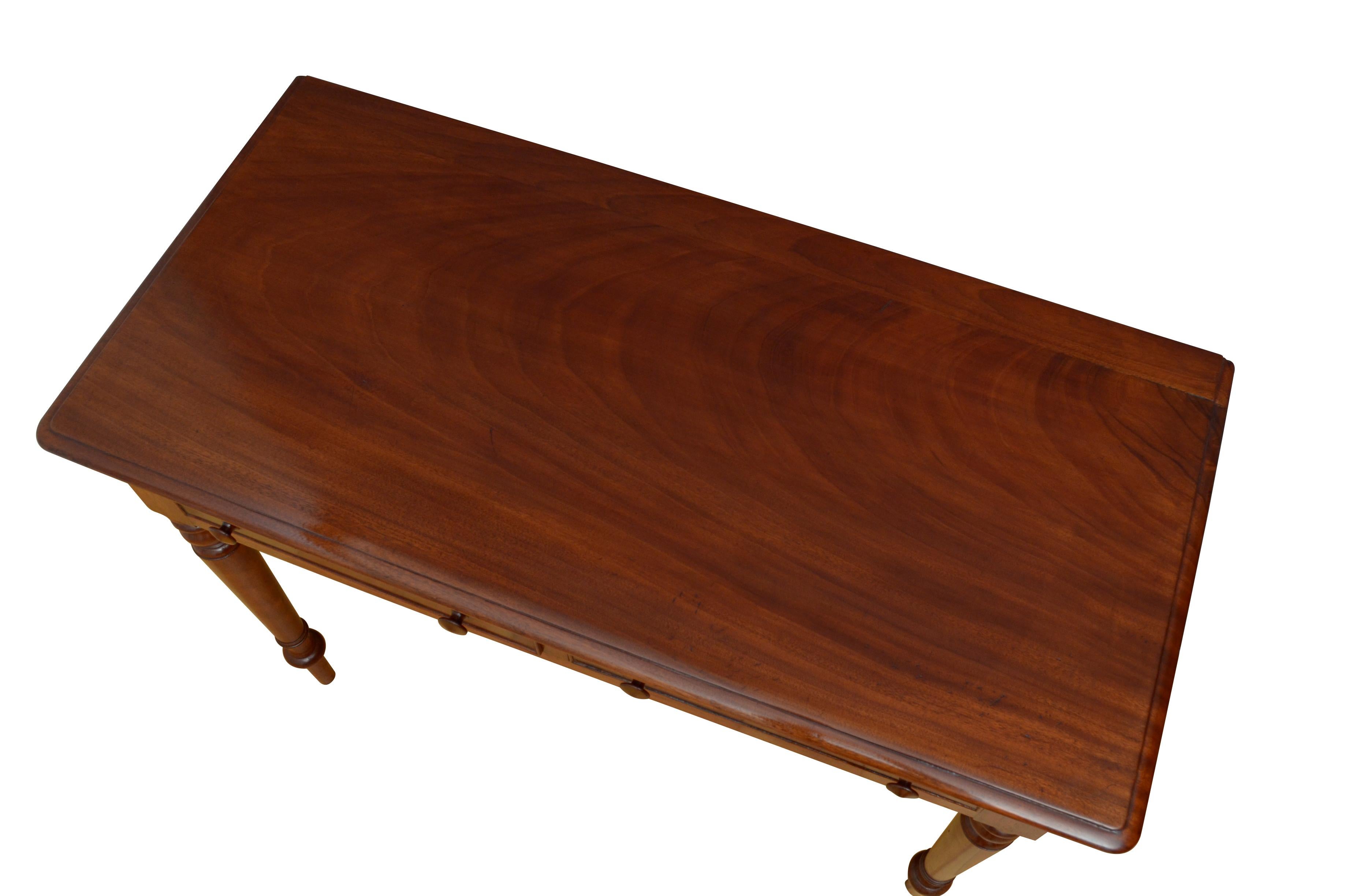 Mahogany Antique Victorian English Writing Desk Writing Table c1870s For Sale