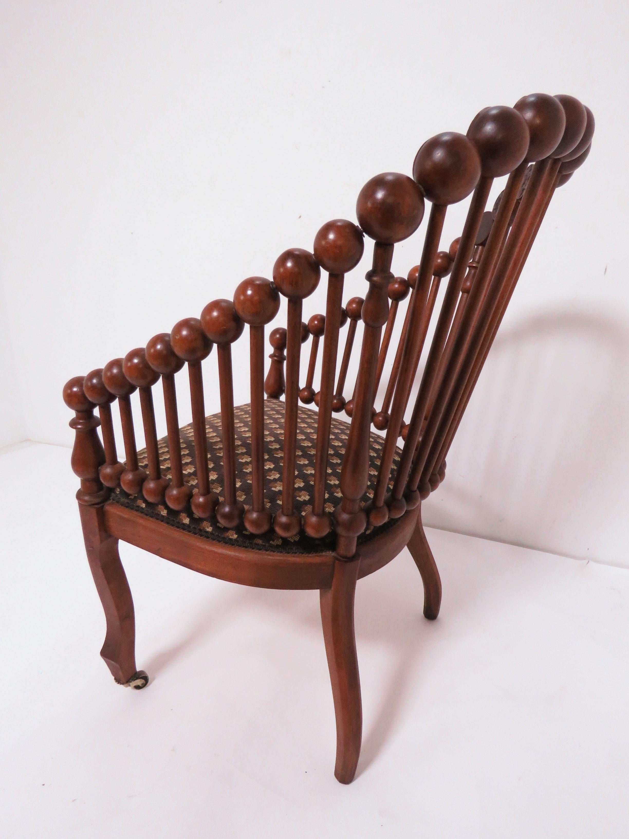 Nord-américain Chaise ancienne d'époque victorienne George Hunzinger 