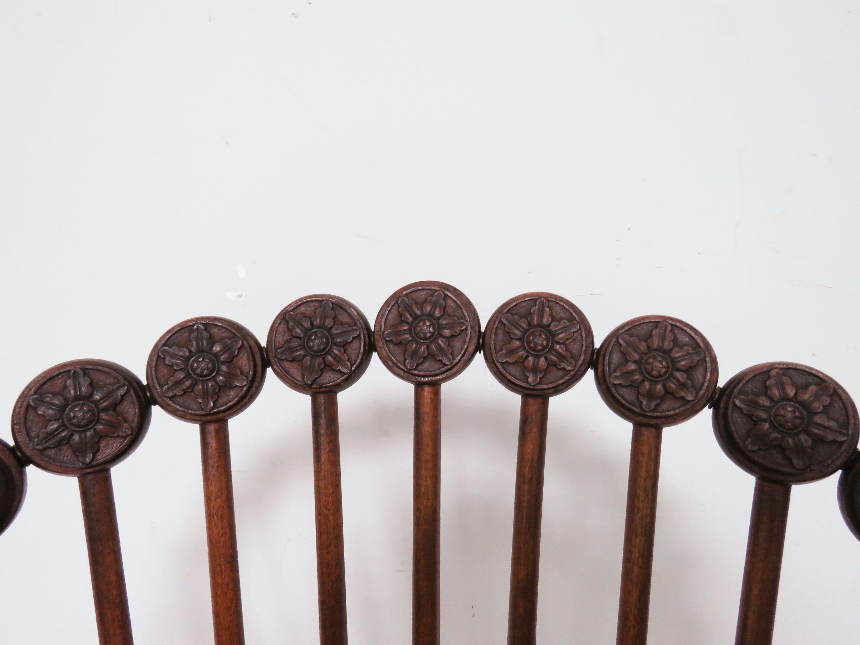 XIXe siècle Chaise ancienne d'époque victorienne George Hunzinger 