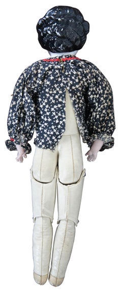 Antique Victorian Era Kling 189-6 China Head Girl Doll Germany Leather Body