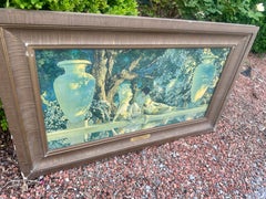 ANTIQUE VICTORIAN ERA MAXFIELD PARRISH "Garden of Allah" with Original Frame