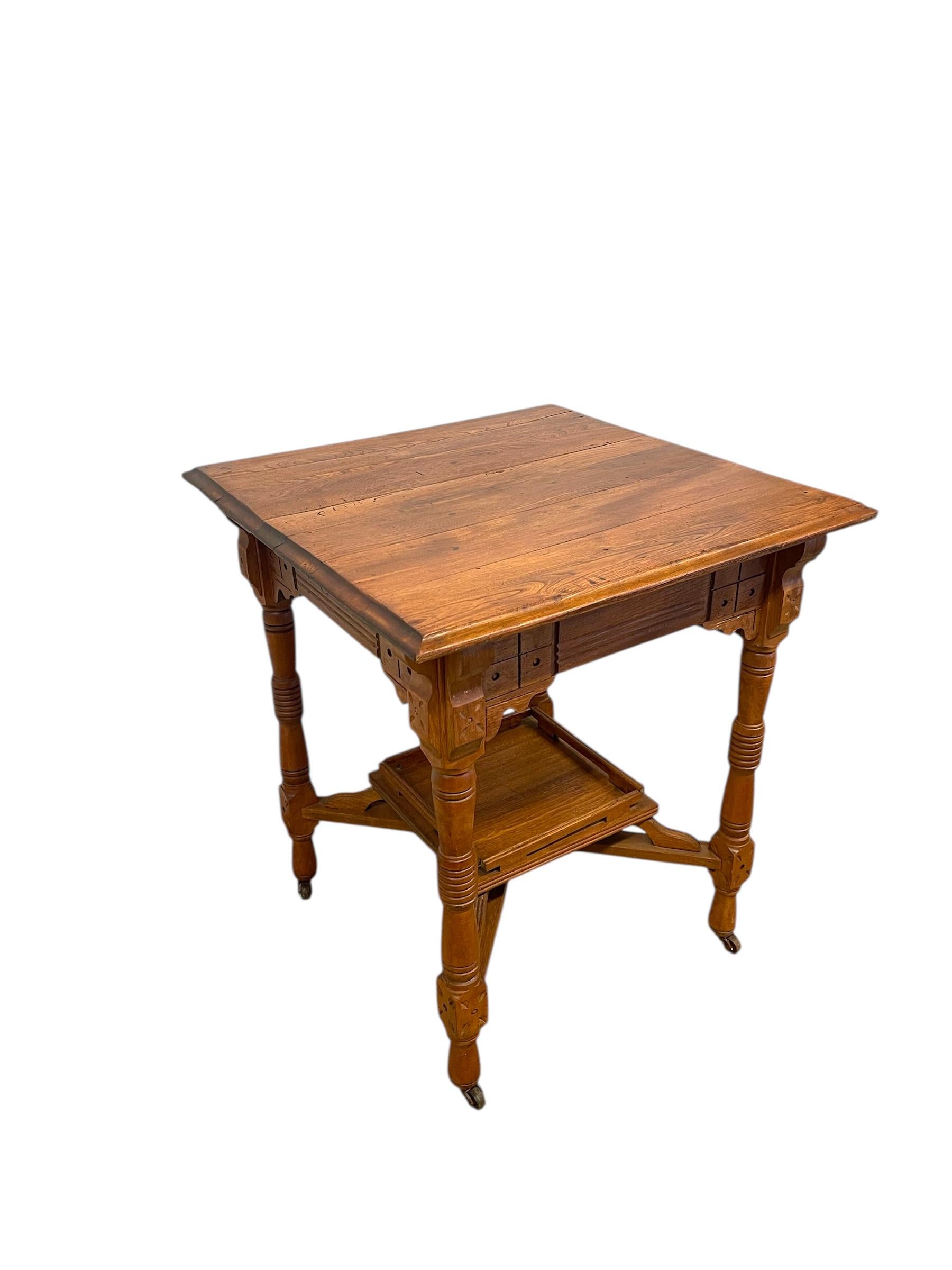XIX secolo Antico tavolino d'occasione in Oak di epoca vittoriana o tavolino d'ingresso. in vendita