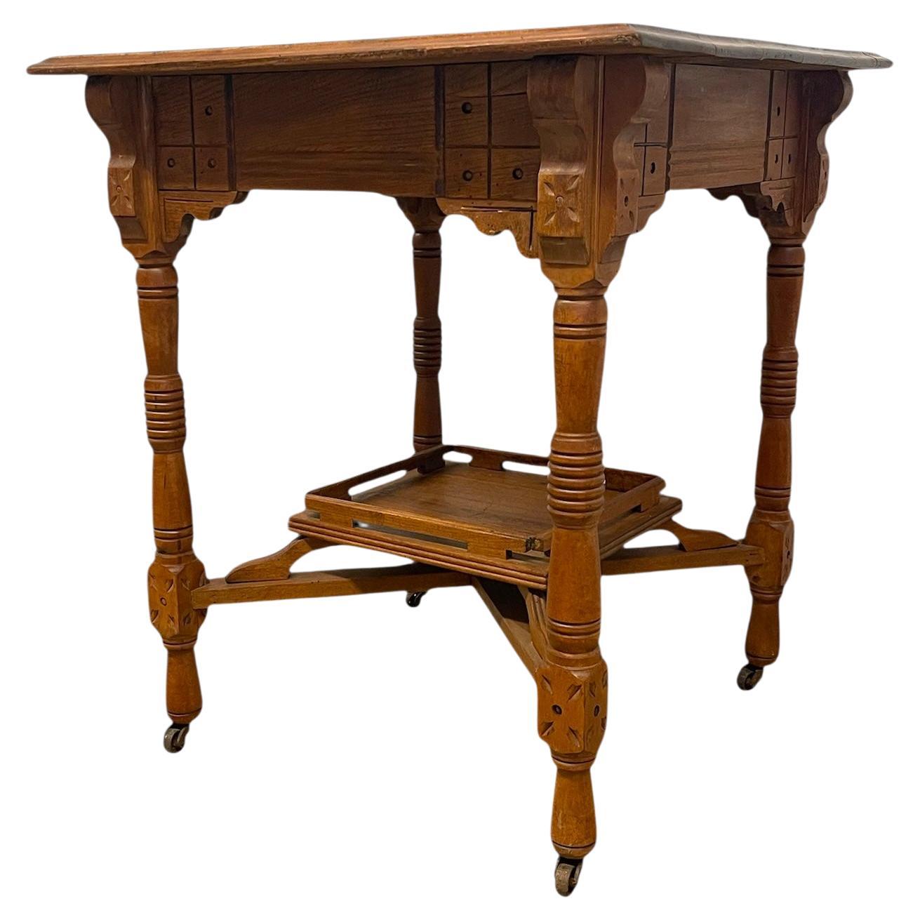 Antico tavolino d'occasione in Oak di epoca vittoriana o tavolino d'ingresso. in vendita