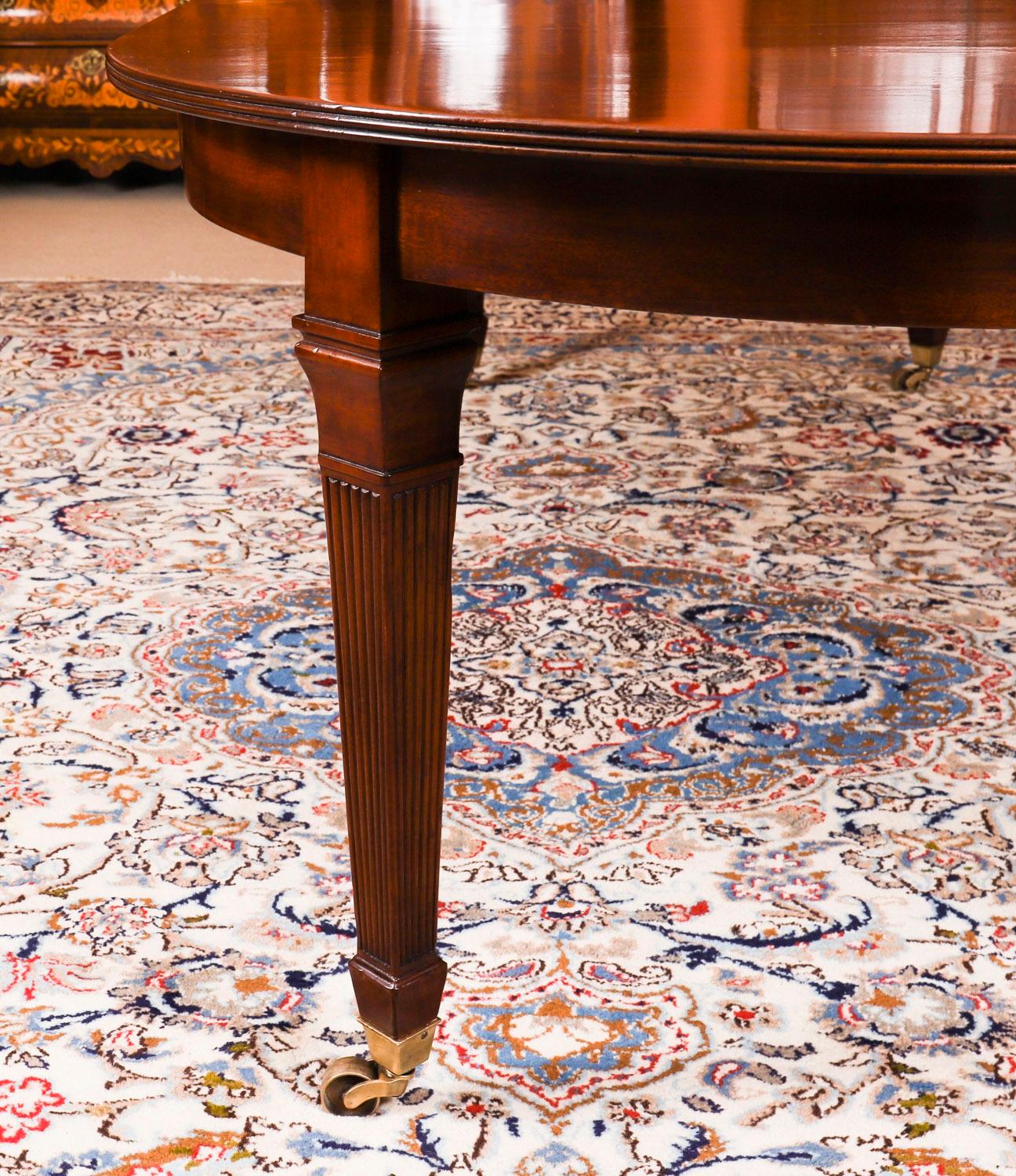 Ancienne table à manger victorienne à rallonge 19ème siècle et 8 chaises Swagback en vente 7