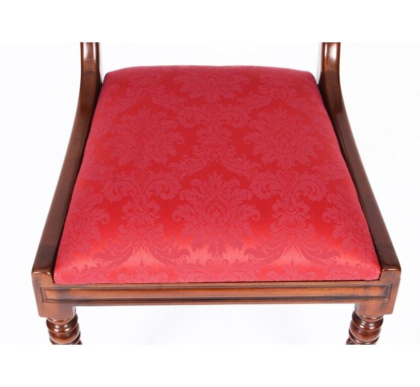 Ancienne table à manger victorienne à rallonge 19ème siècle et 8 chaises Swagback en vente 12