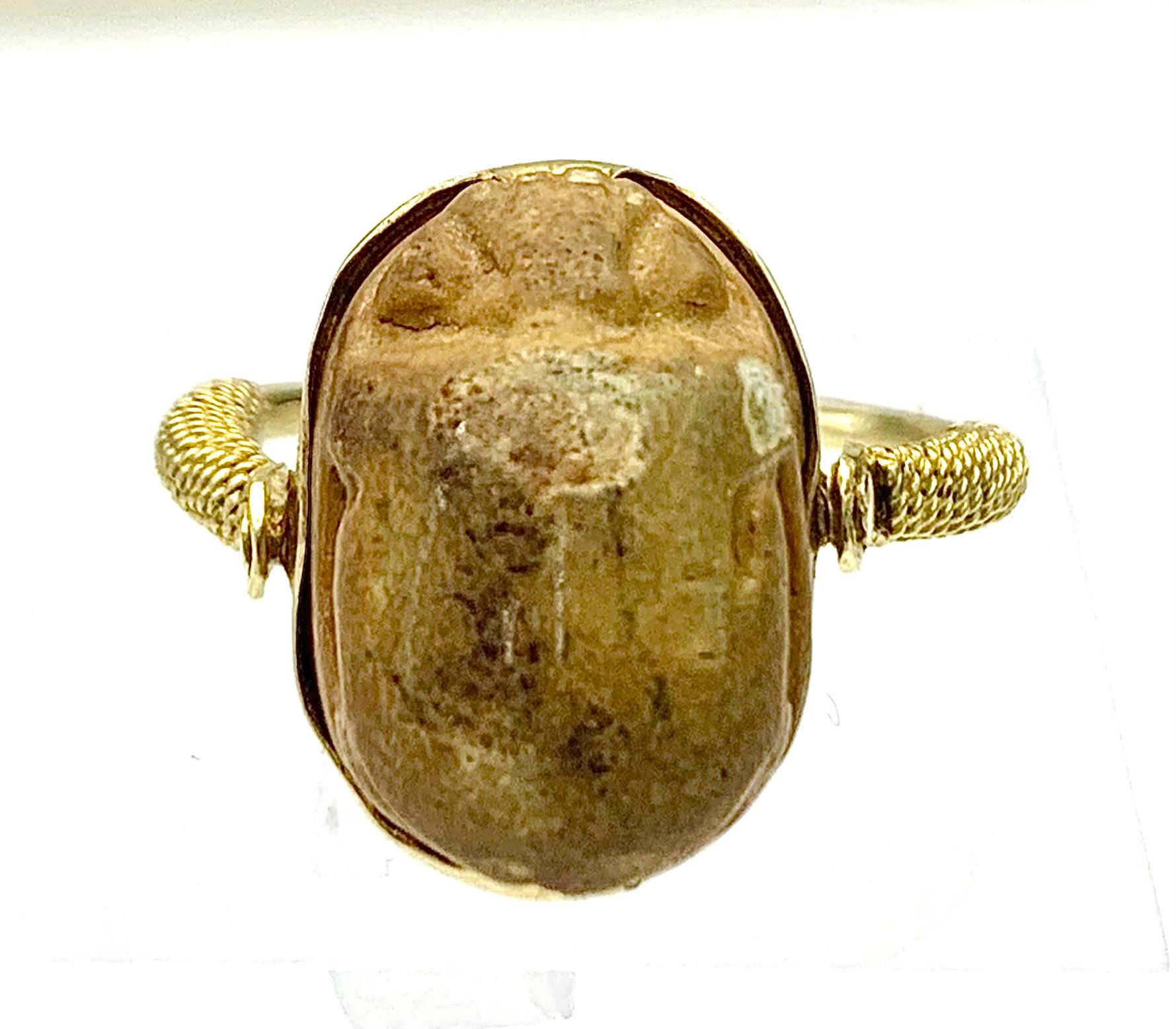Antiker viktorianischer Fayence-Schalring aus 18 Karat Gelbgold mit drehbarem Ring im Zustand „Gut“ im Angebot in Munich, Bavaria