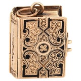 Antique Victorian Family Book Locket Charm 14k Rose Gold Pendant Opens 5  Photo For Sale at 1stDibs