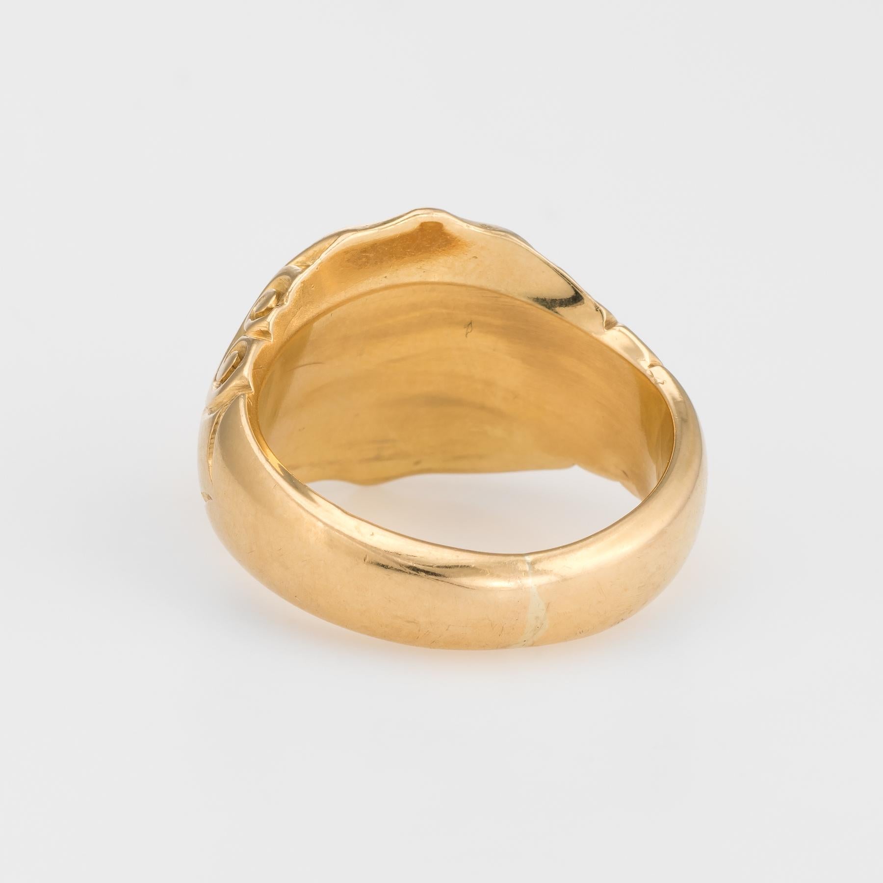 family crest gold ring