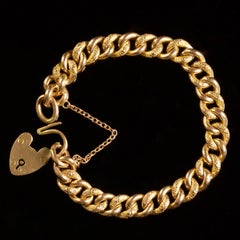 Antique Victorian Fancy Link Bracelet 9 Carat, circa 1880