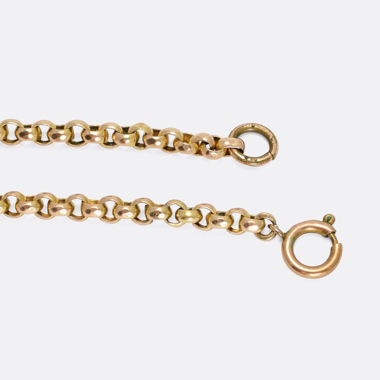 Antique Victorian Fancy-Link Gold Belcher Chain at 1stDibs | antique ...